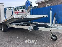 TA-NO 14.8ft x 6.9ft TILT BED TRAILER 2700KG TWIN AXLE 450cm X 210cm