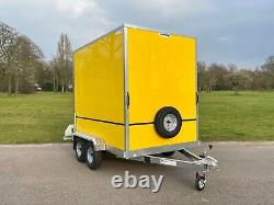 TICKNERS BOX TRAILER 8x5x6. TWIN AXLE YELLOW from Teds Trailers Liverpool