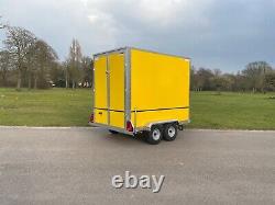 TICKNERS BOX TRAILER 8x5x6. TWIN AXLE YELLOW from Teds Trailers Liverpool