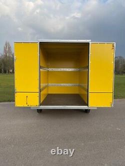 TICKNERS BOX TRAILER 8x5x6. TWIN AXLE YELLOW from Teds Trailers Liverpool