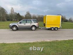 TICKNERS BOX TRAILER 8x5x6. TWIN AXLE YELLOW from Teds Trailers Liverpool