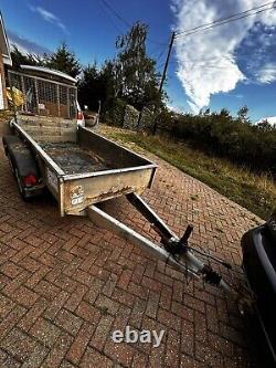 TRAILER 8ft x 4.4ft WITH SIDES TWIN AXLE 250cm x 135cm 750kg