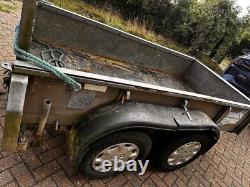 TRAILER 8ft x 4.4ft WITH SIDES TWIN AXLE 250cm x 135cm 750kg