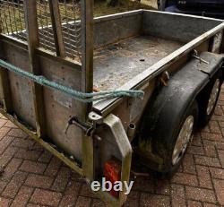 TRAILER 8ft x 4.4ft WITH SIDES TWIN AXLE 250cm x 135cm 750kg