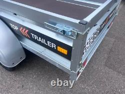 TRAILER 8ft x 4.4ft WITH SIDES TWIN AXLE 250cm x 135cm 750kg UNBRAKED