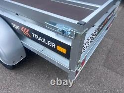 TRAILER 8ft x 4.4ft WITH SIDES TWIN AXLE 250cm x 135cm 750kg UNBRAKED