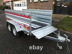 TWIN AXLE CAR TRAILER 8'7 x 4'1 750 kg EXTRA SIDES