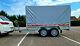 Twin Axle Car Trailer 8'7 X 4'1 750 Kg With Canvas Cover H 110 Cm