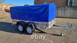 TWIN AXLE CAR TRAILER TEMARED PRO 2612/2 263 x 125 750 kg with CANVAS COVER