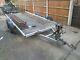 Twin Axle Car Transporter Trailer 14ft X 6ft Bed C/w Winch, Ramps And Spare Wheel