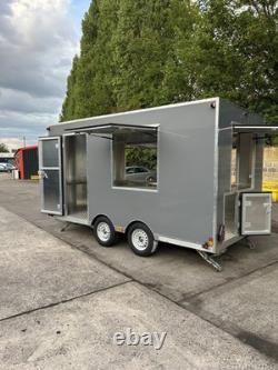 Teale SupaLite Kitchen, Catering trailer Twin Axle Stainless counters 2700kg