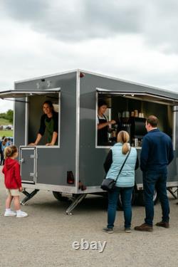 Teale SupaLite Kitchen, Catering trailer Twin Axle Stainless counters 2700kg