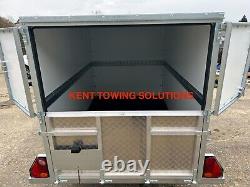 Tickners 8ft x 5ft x 5ft Braked Twin Axle Box Trailer ideal for Waste Clearance