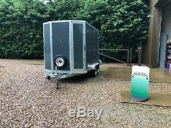 Tickners Box Trailer 10'x6'x6' 1800kg twin axle + ramp, spare wheel & side door