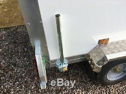 Tickners Box Trailer 8'x5'x5' with ramp, spare wheel & rear stands. Twin axle