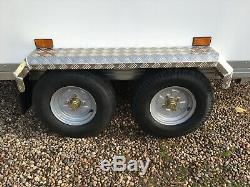Tickners Box Trailer 8'x5'x5' with spare wheel & prop stands. Twin axle NEW