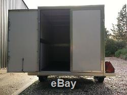 Tickners Box Trailer 8'x5'x5' with spare wheel & prop stands. Twin axle NEW