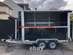 Tickners Catering Office Sales Braked Trailer Exhibition Flap 10ft x 6ft x 6.5ft