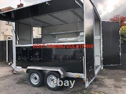 Tickners Catering Office Sales Braked Trailer Exhibition Flap 10ft x 6ft x 6.5ft