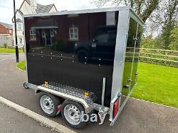 Tickners GT755 Twin Axle Box Trailer With Shaped Front & Access Door Brand New