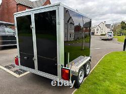 Tickners GT755 Twin Axle Box Trailer With Shaped Front & Access Door Brand New