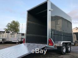 Tickners GT956 Box Van Twin Axle Ramp Door Shaped Front Trailer =9FT x 5FT x 6FT