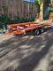 Tilt Bed Twin Axle Beavertail Car Transporter Trailer With Winch. Fits In Garage