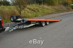 Tiltbed Car Transporter Trailer 2700kg Twin Axle Sport Car Trailer 17ft x 7ft