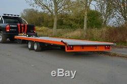 Tiltbed Car Transporter Trailer 2700kg Twin Axle Sport Car Trailer 17ft x 7ft