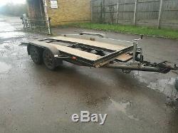 Tilted Twin axle car trailer transporter 12ft