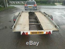 Tilted Twin axle car trailer transporter 12ft