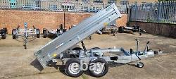 Tipper TIPPING HYDRAULIC Trailer Twin Axle 8 x 5 ft BRAND NEW 2700KG £3208+vat