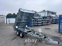 Tipper TIPPING HYDRAULIC Trailer Twin Axle 8 x 5 ft BRAND NEW 2700KG £3208+vat