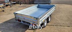 Tipper TIPPING HYDRAULIC Trailer Twin Axle 8 x 5 ft BRAND NEW 2700KG £3208+vat