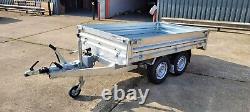 Tipper TIPPING HYDRAULIC Trailer Twin Axle 8 x 5 ft BRAND NEW 2700KG £3208+vat