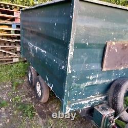 Tipping trailer 8ft X 4 And Half Ft Twin Axle Braked. Spares Or Repairs