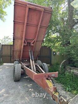 Tractor 8 tonne Tipper, Twin axle, Steel floor, drop sides, Petit Trailer