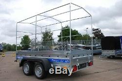 Trailer 10ft X 5ft 1300kg Twin Axle Braked With Canvas Cover