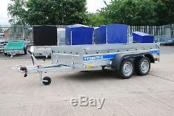 Trailer 10ft X 5ft 1300kg Twin Axle Braked With Canvas Cover