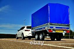 Trailer 2,61 m x 1,44 m (8'7 x 4'4) Twin Axle 750 kg Canvas Cover