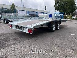 Trailer 4.5m x 2.1m 2700kg BEAVER TAIL Twin Axle 15ft x 6.9ft WHEEL SIZE 13