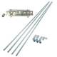 Trailer Brake Rod Linkage 4m M10 & Twin Axle Compensator For Threaded Cables