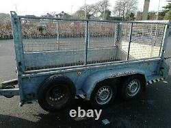 Trailer. Brian James twin axle caged trailer. Excellent condition Ifor Williams