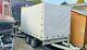Trailer Flat Bed Twin Axle Braked Fold Down Sides Removable Canopy & Sidepanels