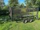 Trailer Twin Axle 10ft X 5.5 Ft Unbraked Mesh Sides And Ramp. Needs Floor Board
