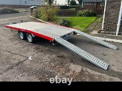 Trailer Twin Axle BEAVER TAIL 13.4ft x 6.4ft / 4m x 1.95m 2700kg WHEEL SIZE 13