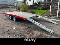 Trailer Twin Axle BEAVER TAIL 13.4ft x 6.4ft / 4m x 1.95m 2700kg WHEEL SIZE 13