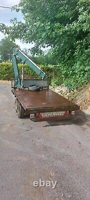 Trailer Twin Axle With Crane