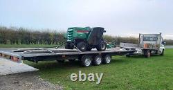 Trailer Twin Car Transport Triple axle plant 3500kg digger flatbed recovery 3.5T