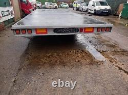 Trailer Twin Car Transport Triple axle plant 3500kg digger flatbed recovery 3.5T